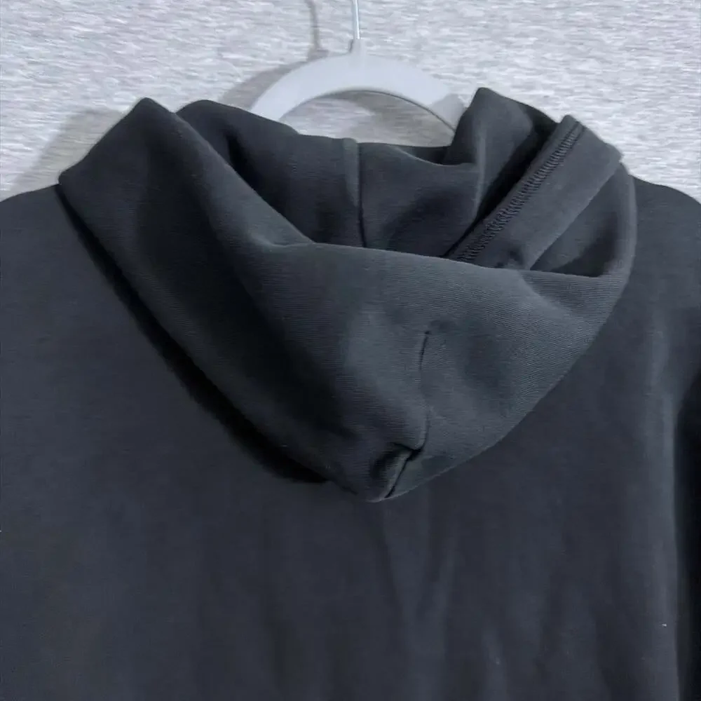 Polo Ralph Lauren Men's XL Black Double Knit Full Zip Hoodie Jacket With Pockets